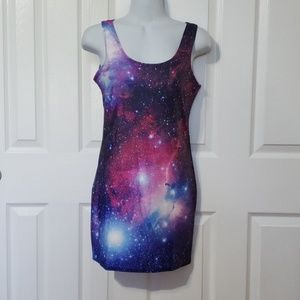 Womens solar stars print dress size Medium